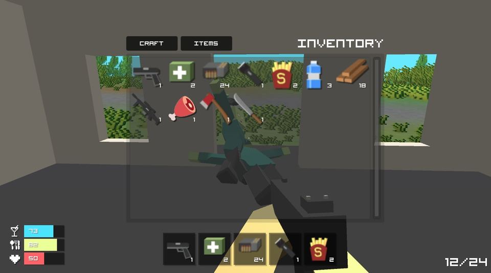 Pixel Survival Game Review Screenshot, Inventory, Craft &amp; Items